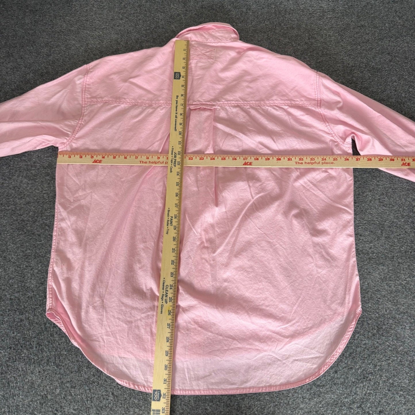 We The Free Free People Mens 2XL Pink Cotton Button Up Shirt Long Sleeve Casual