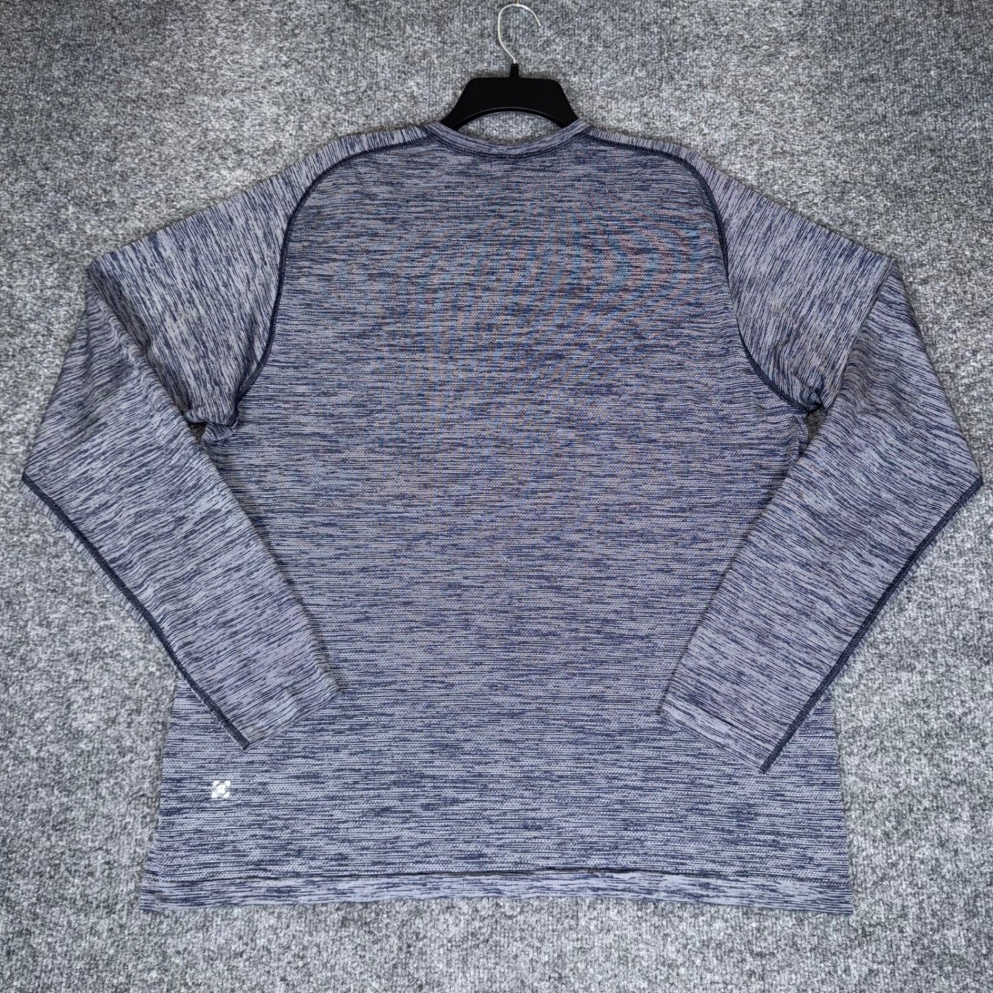 Lululemon Shirt Mens 2XL Blue Long Sleeve Athletic Training Gym Pullover Stretch