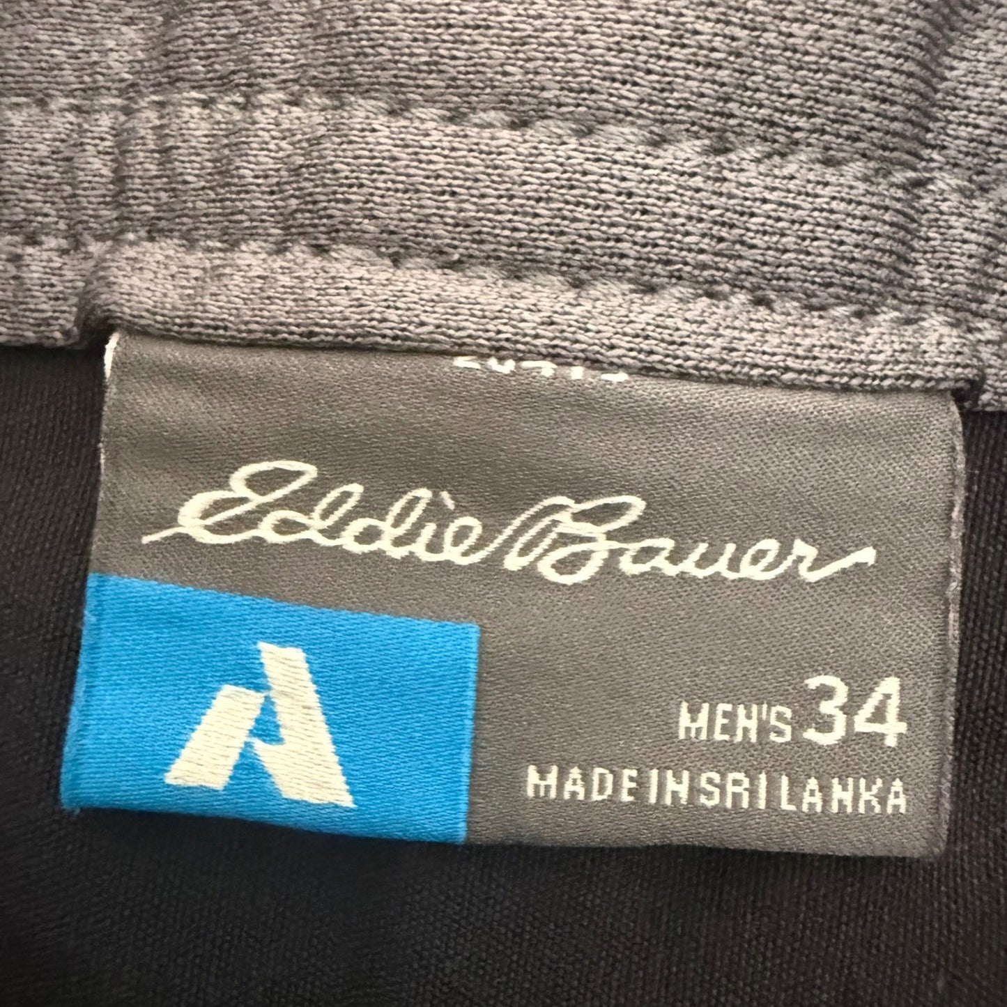 Eddie Bauer First Ascent Mens 34 Black Outdoor Hiking Shorts Nylon Stretch Cargo