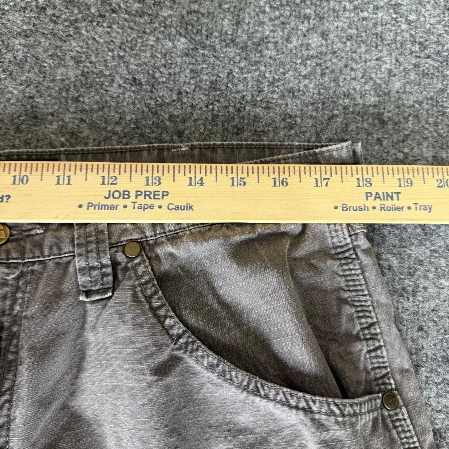 Wrangler Riggs Workwear Pants Mens 36x30 Gray Durable Utility Cargo Jobsite Work