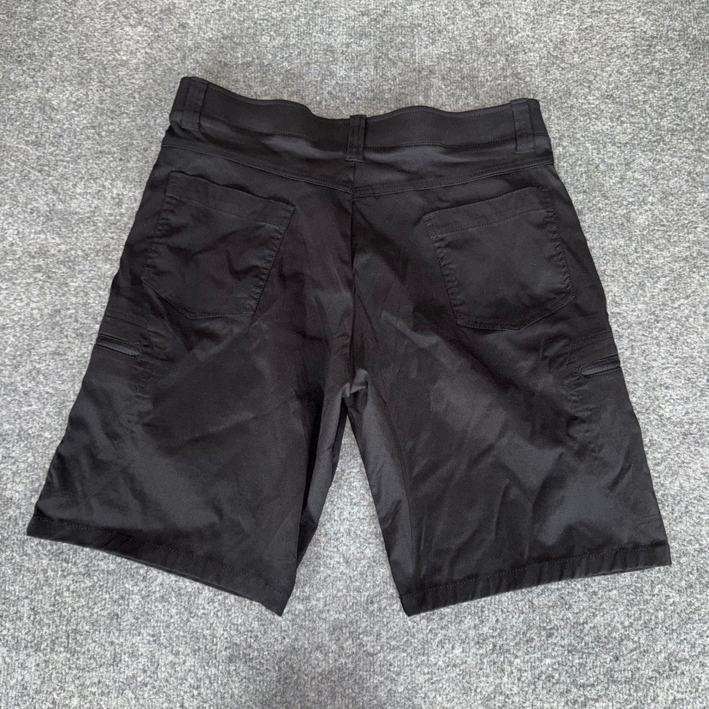 Wrangler Authentics Cargo Shorts Mens 36 Black Outdoor Hiking Workwear Utility