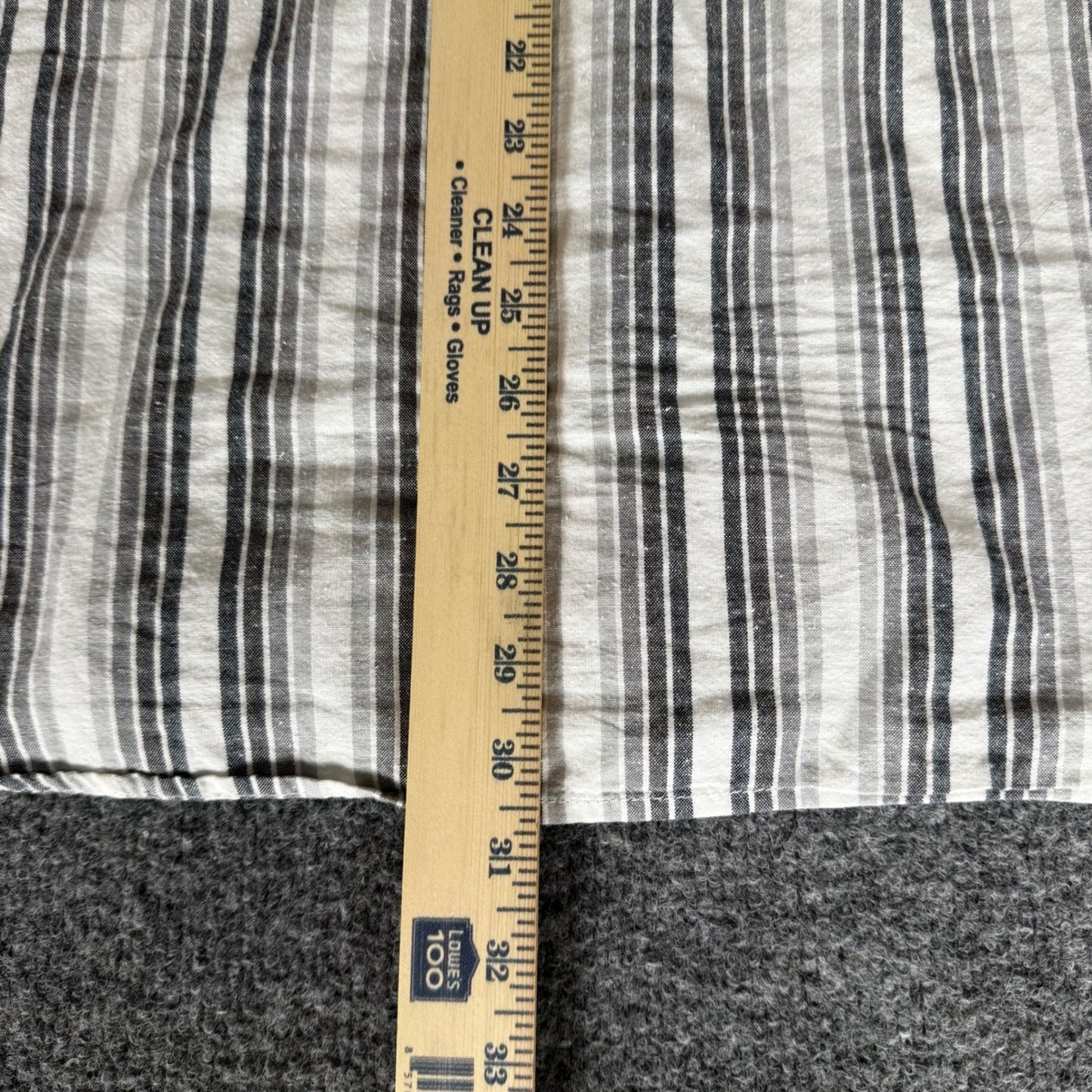 Vans Men XXL Gray Striped Short Sleeve Button Up Shirt Casual Skate Off The Wall