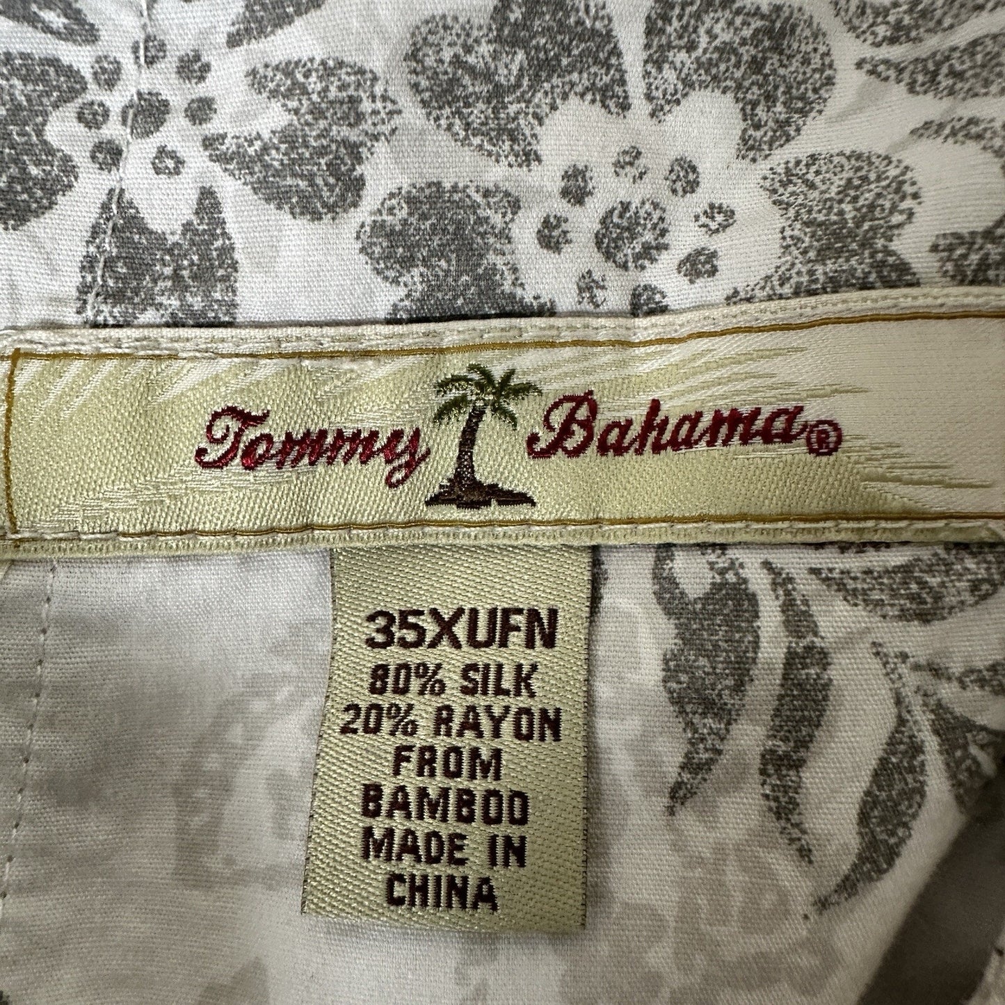 Tommy Bahama Pants Mens 35 (36x29) Beige Silk Straight Pleated High Rise Adult