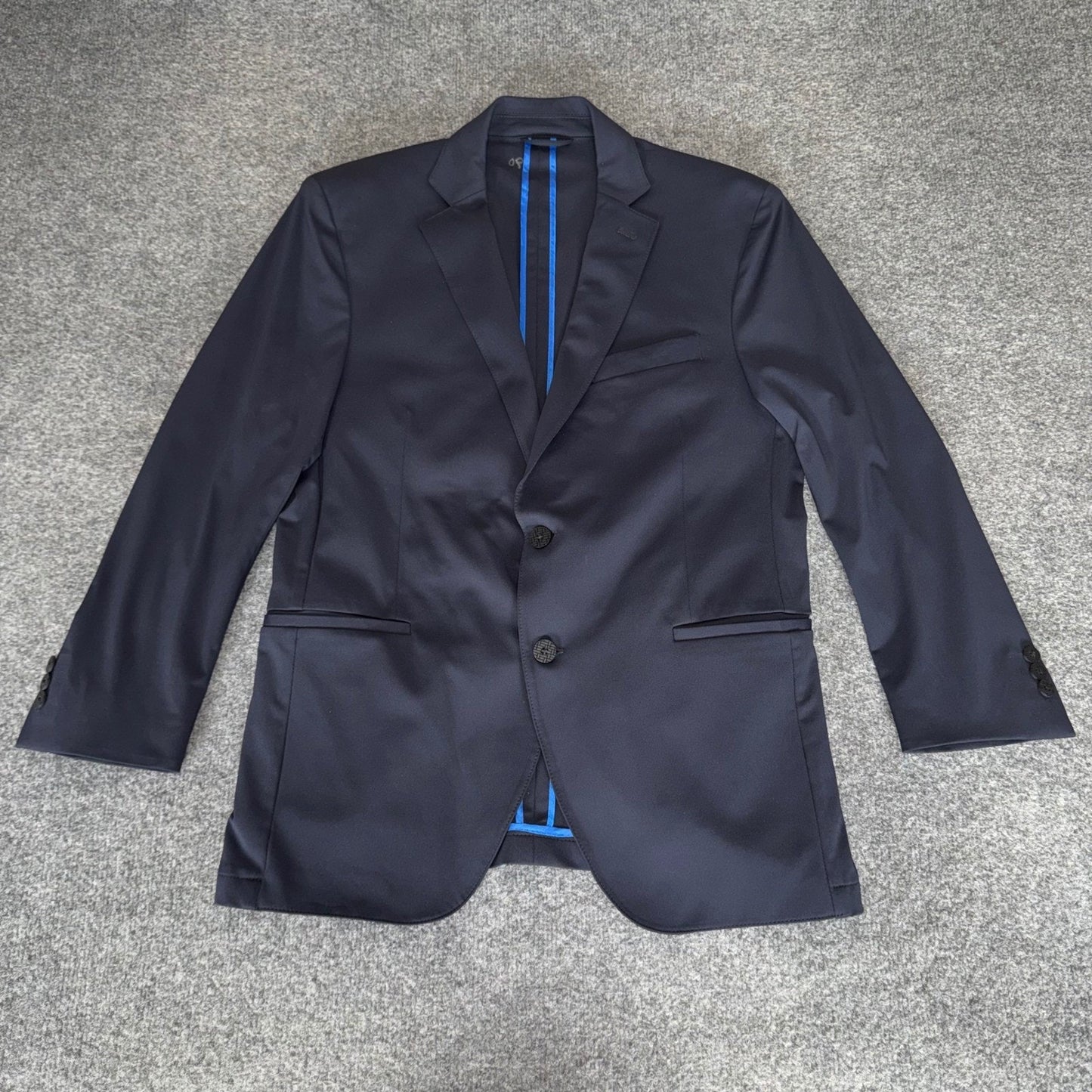 Twillory Blazer Suit Jacket Mens 40S Navy Blue Tailored Business Casual Travel