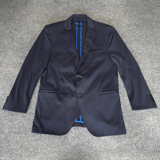 Twillory Blazer Suit Jacket Mens 40S Navy Blue Tailored Business Casual Travel