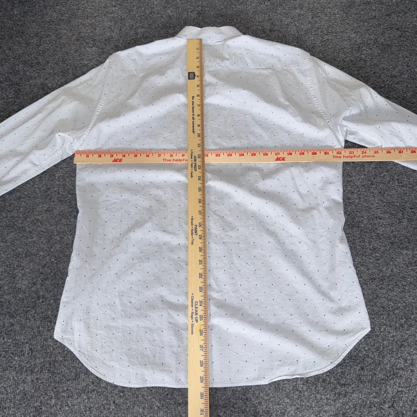 Bonobos Shirt Men Large Slim Fit Ditsy Dot Long Sleeve Button Down Office Casual