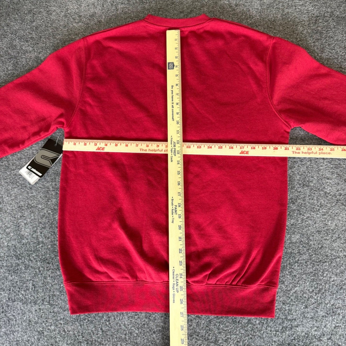 Harvard Crimson Sweatshirt Mens Medium Red Crewneck College Logo Pullover