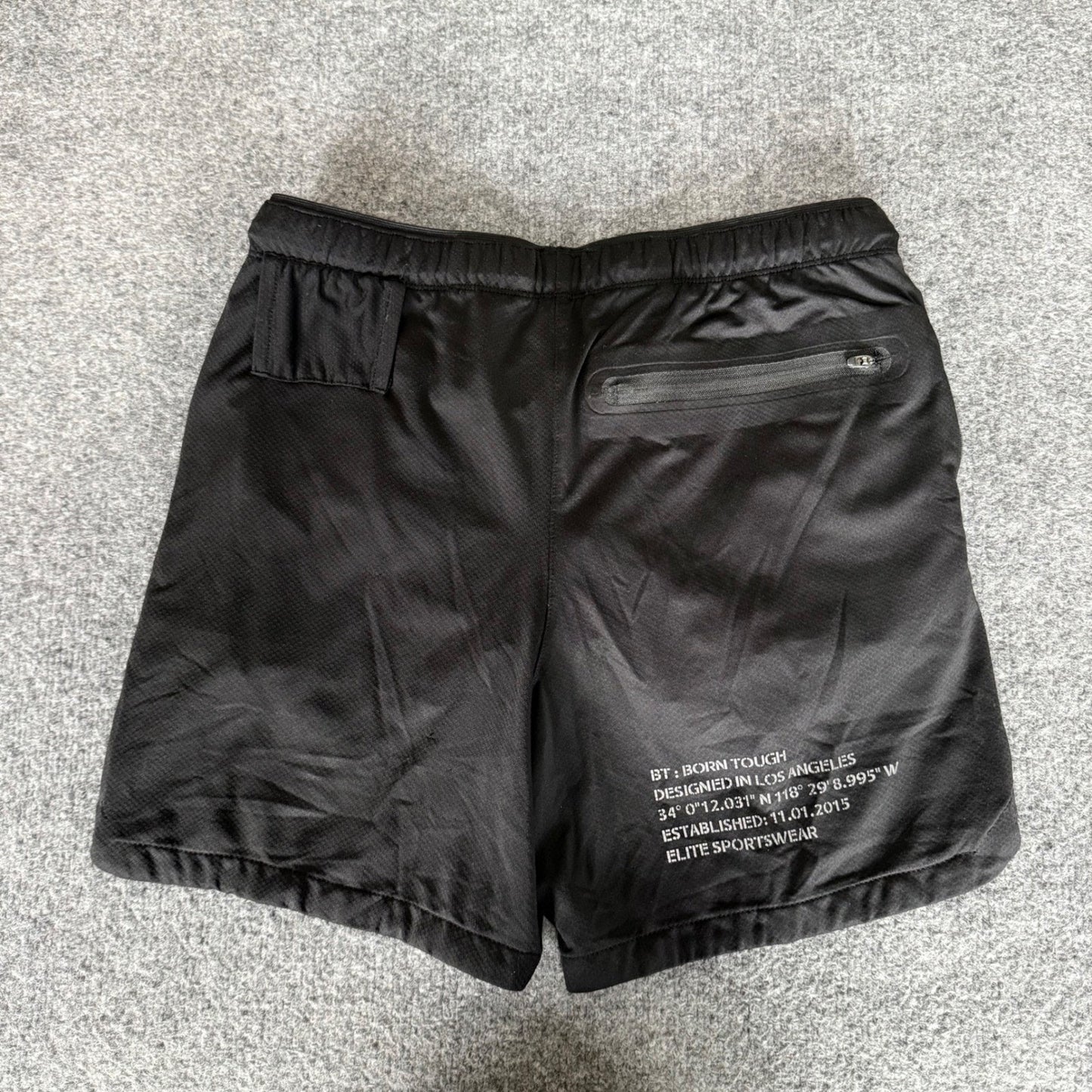 Born Tough Mens Airpro Running Shorts Black Small Liner Gym Workout Training