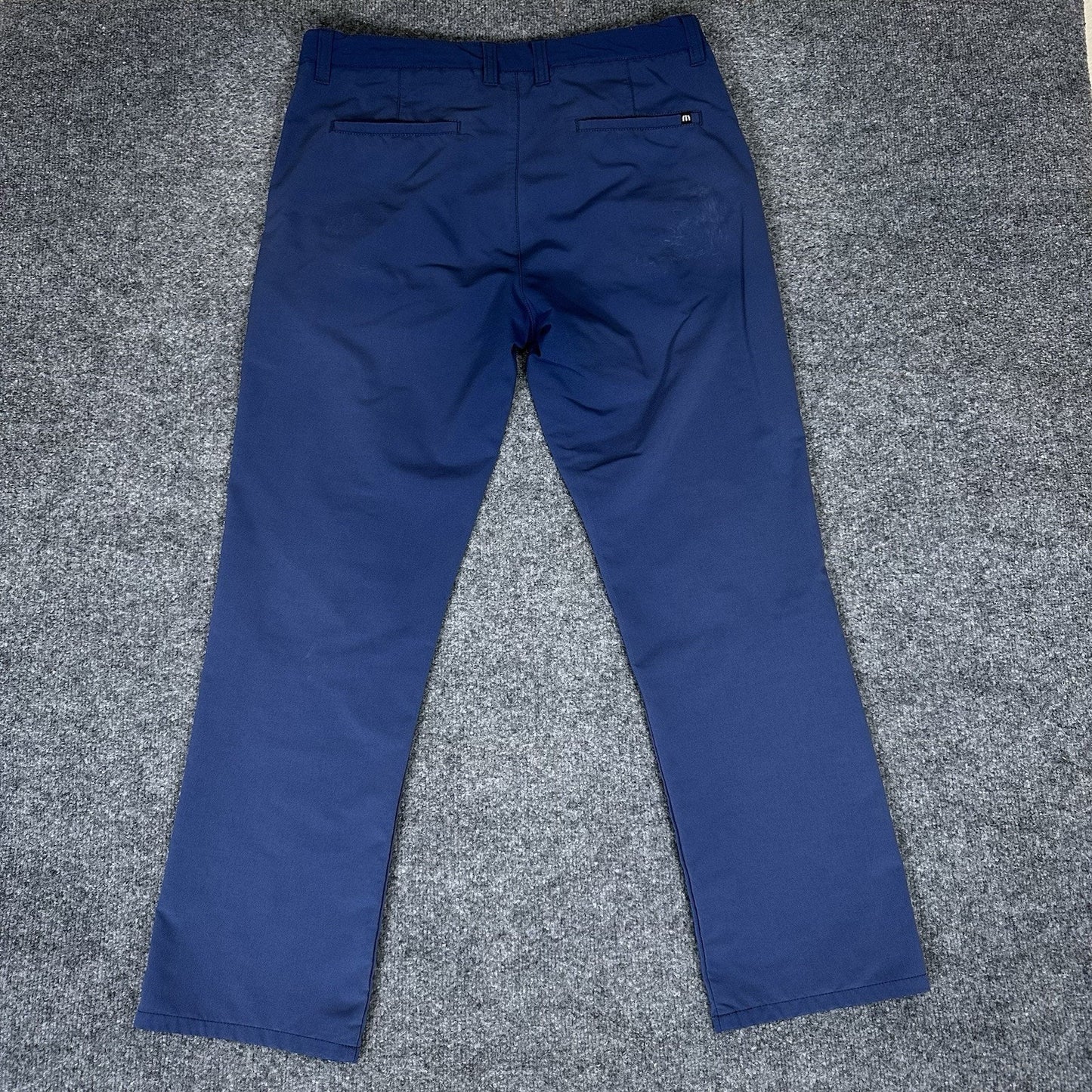 Travis Mathew Golf Pants Men's 34 (35x30) Blue Chino Performance Mid Rise Casual