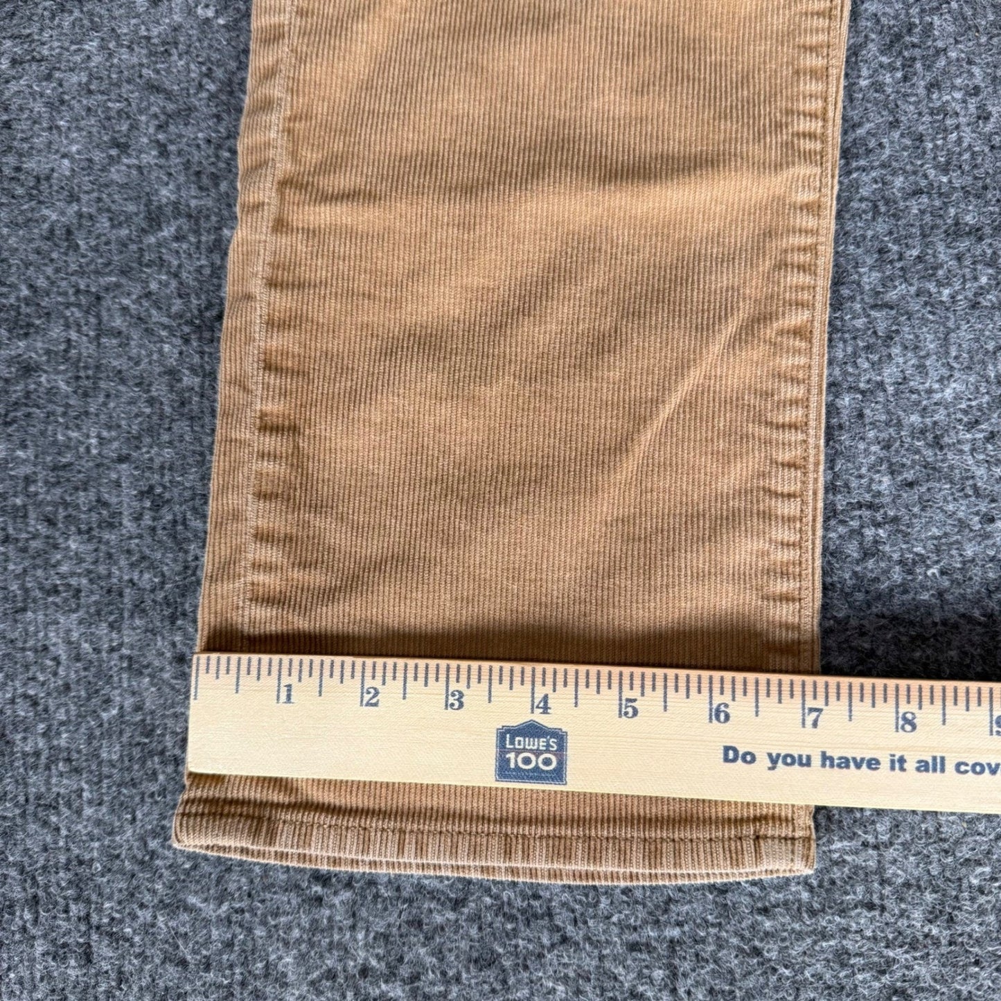 J.Crew 770 Straight Fit Corduroy Pants Mens 33x32 (34x31) Tan Brown Cotton