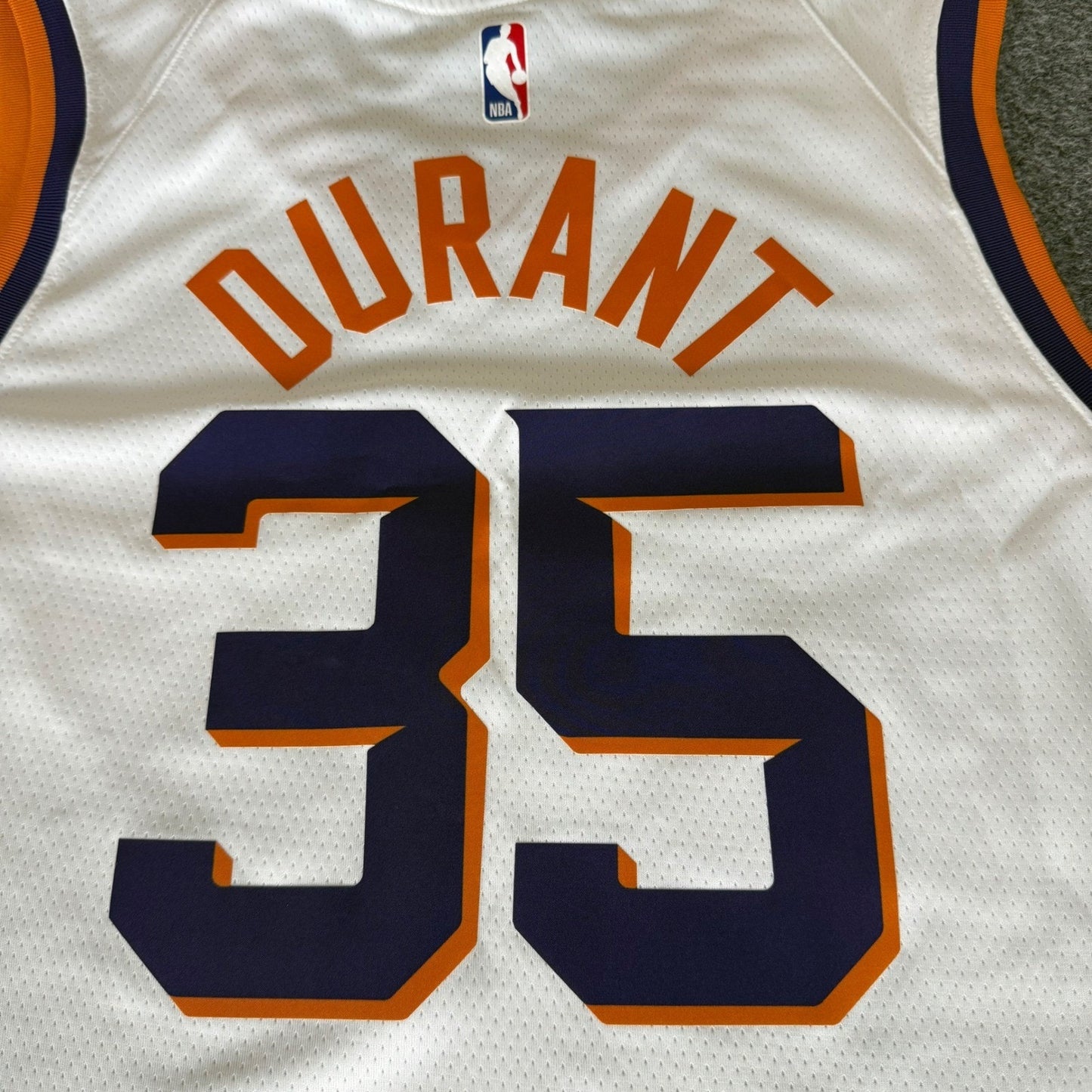 Nike NBA Phoenix Suns Kevin Durant Jersey Mens 3XL White Dri-Fit Basketball