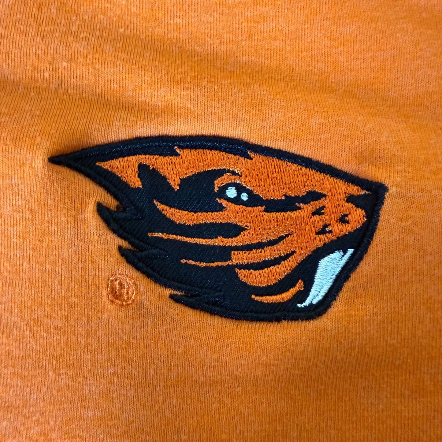 Oregon State Beavers Polo Shirt Men XL Orange Golf Stretch Short Sleeve Athletic