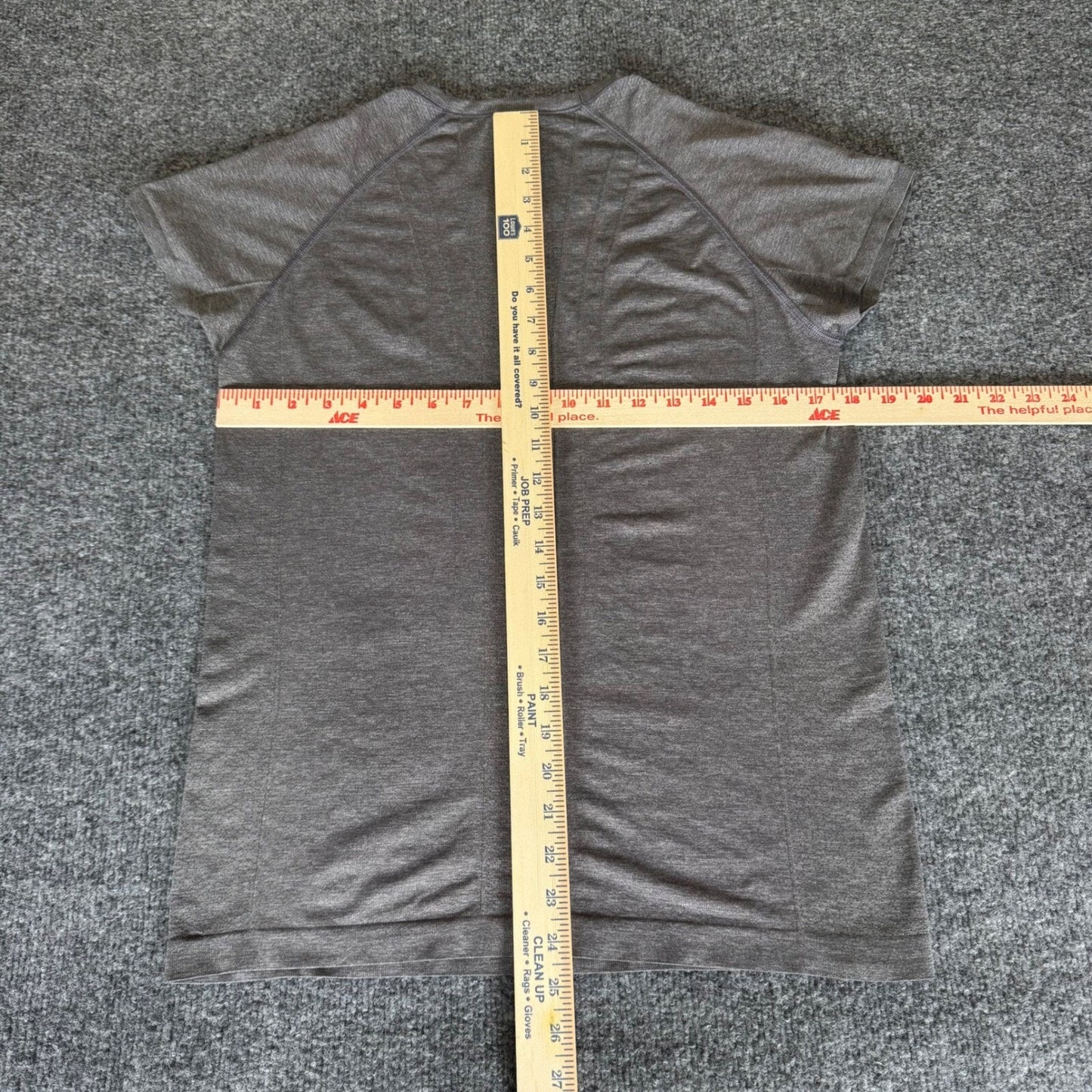 Spanx Active T-Shirt Womens XL Gray Athletic Workout Top Short Sleeve Gym