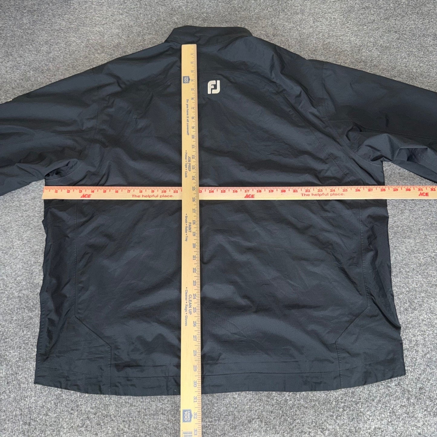 FootJoy DryJoys Golf Jacket Mens XXL Black Waterproof Rain Wind Performance
