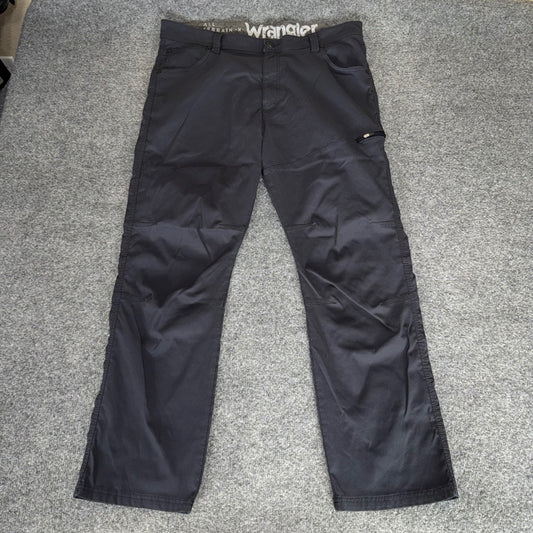 Wrangler ATG All Terrain Gear Mens Gray Outdoor Stretch Pants 38x30 Hiking Trail