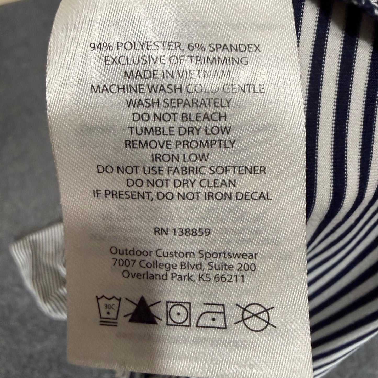 Columbia Golf Mens Polo Shirt XL UTEP Miners Striped Performance Short Sleeve