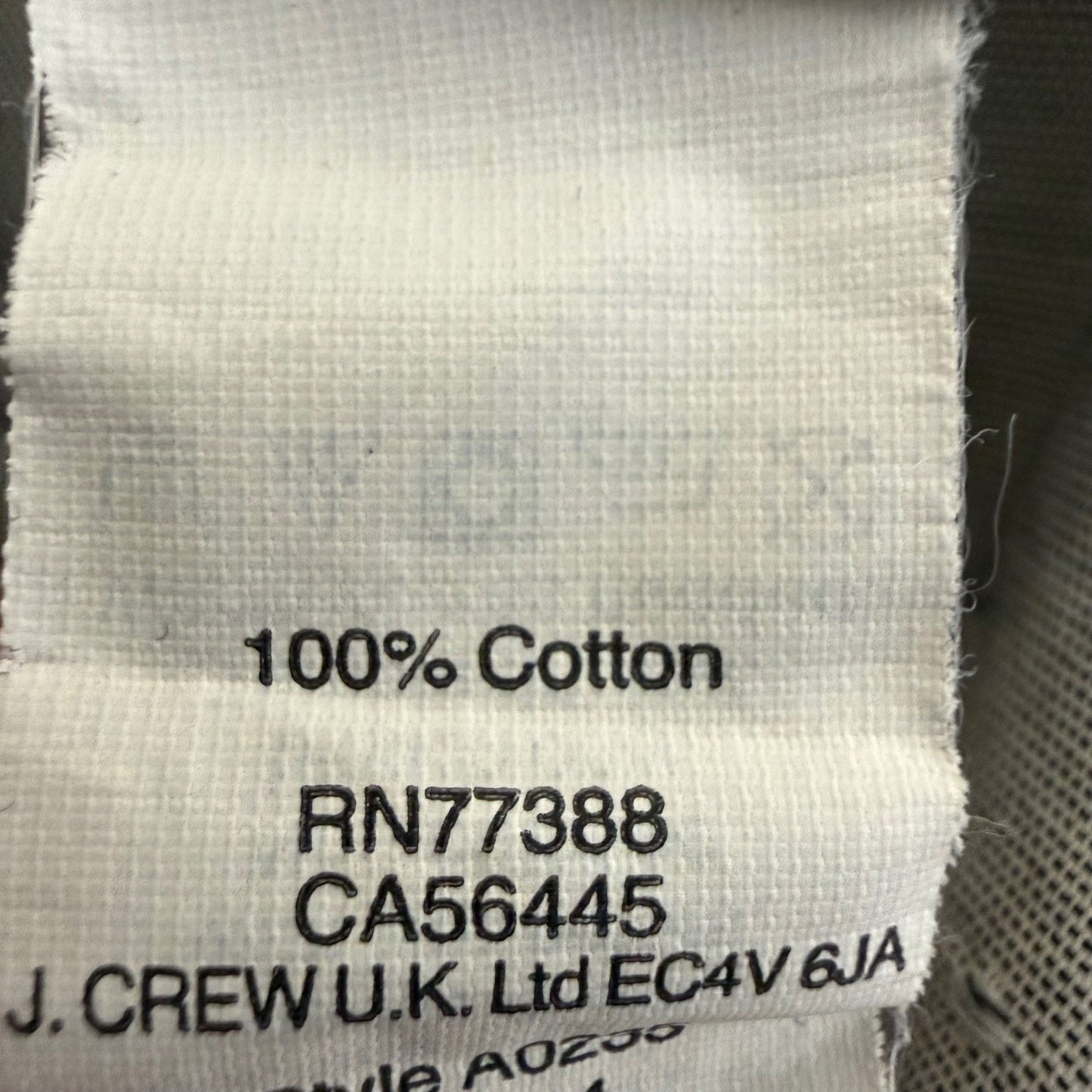 J.Crew Mens Slim Fit Cotton Button Down Shirt Grey Dotted Long Sleeve Medium