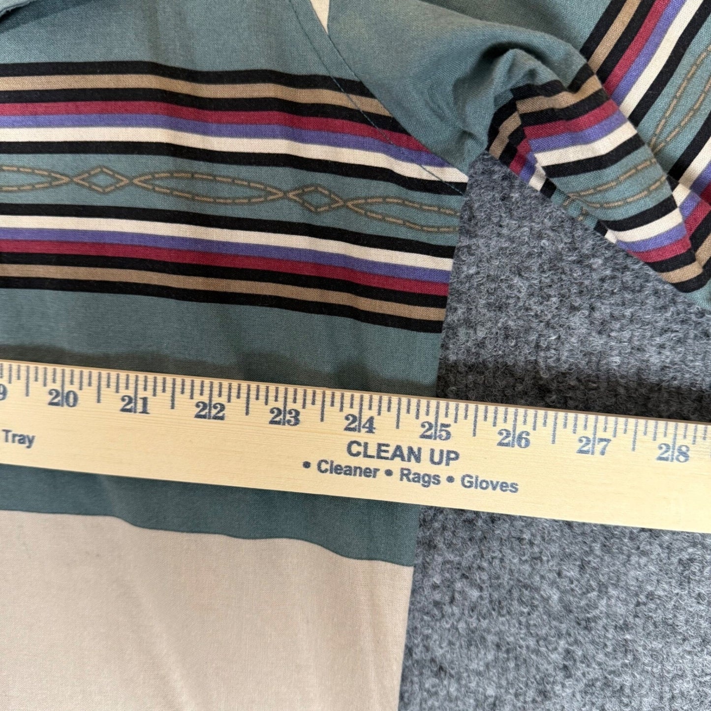 Roper Western Shirt Striped Long Sleeve Button Up Cowboy XL