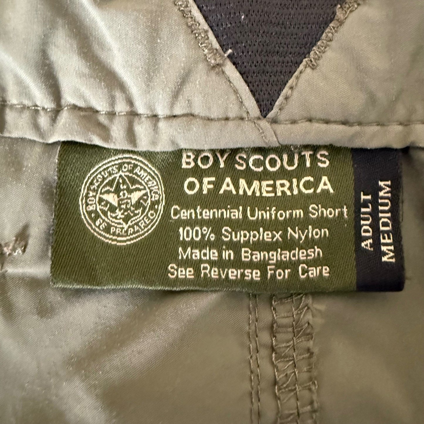 Boy Scouts Scouting America Uniform Cargo Shorts Mens Medium Size 34 Green
