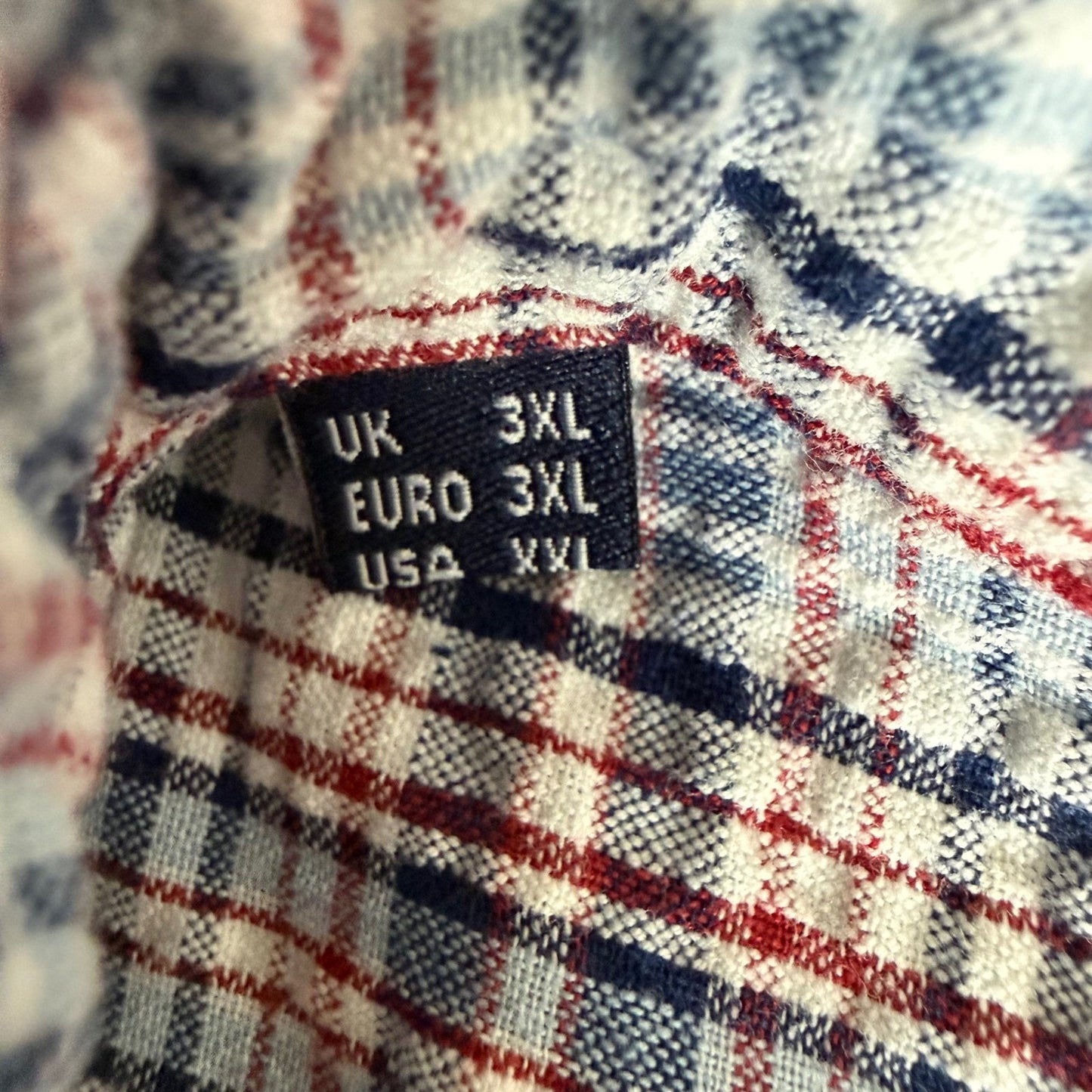 Barbour Seersucker Mens XXL Short Sleeve Button Up Shirt Plaid Cotton Blue Red