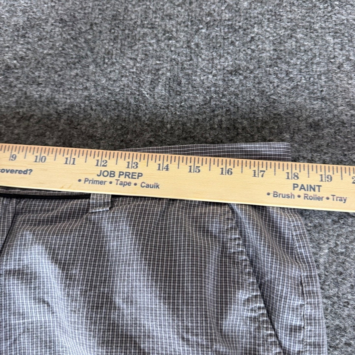 Travis Mathew Golf Shorts Mens 36 Plaid Blue Athletic Casual Lightweight Comfort