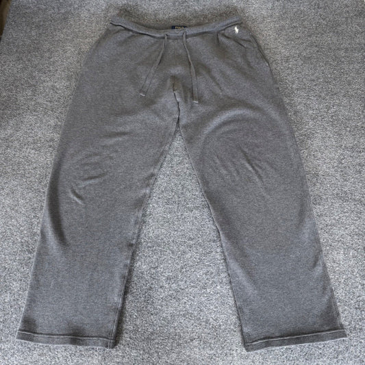 Polo Ralph Lauren Lounge Pants Mens Large Gray Waffle Thermal Sleepwear Comfort
