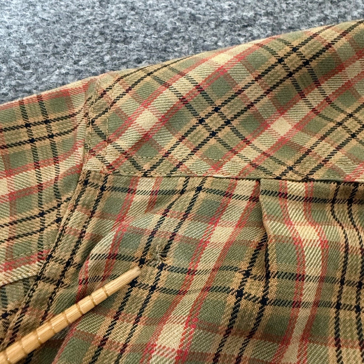 Fjallraven Stig Flannel Shirt Mens Medium Slim Fit Plaid Button Up Long Sleeve