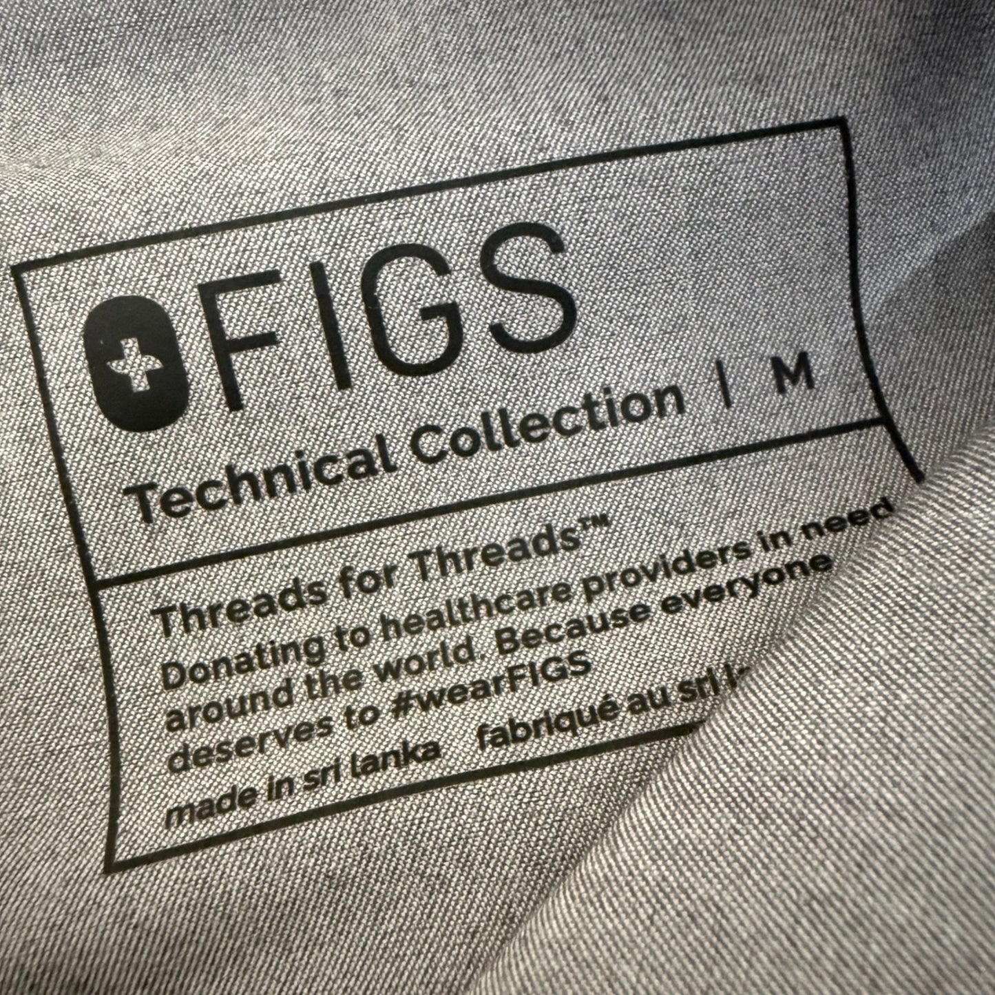 FIGS Tansen Scrub Jogger Pants Mens Medium Grey Nursing Medical Uniform Clinic