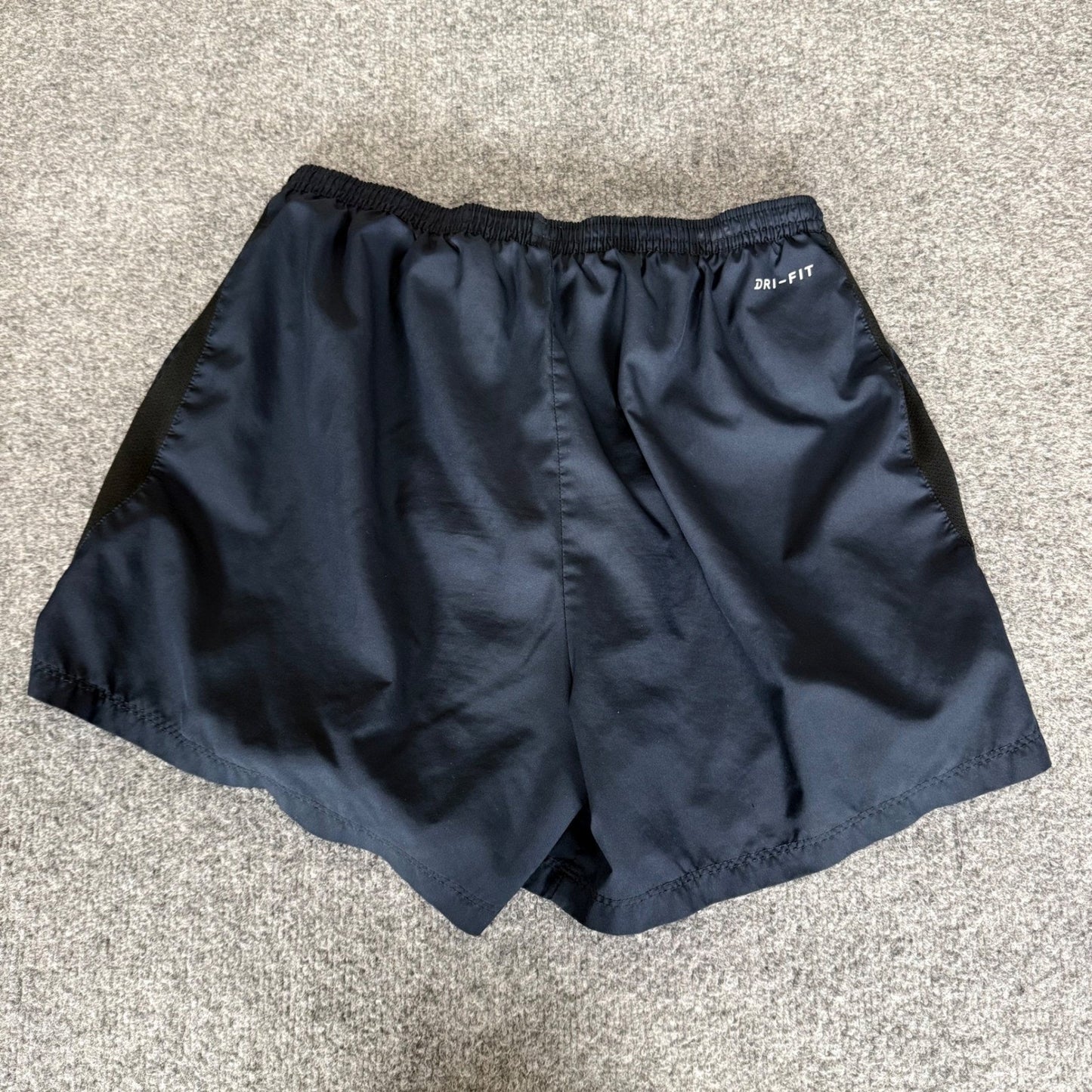 Nike Dri Fit Mens Large Running Shorts Navy Blue Athletic Gym Workout Training