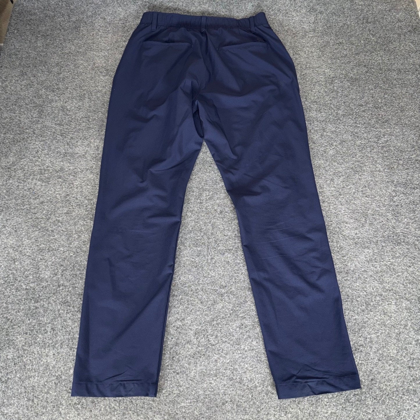 Under Armour Mens Golf Pants Navy Blue Flat Front Straight Leg 32x30 Casual