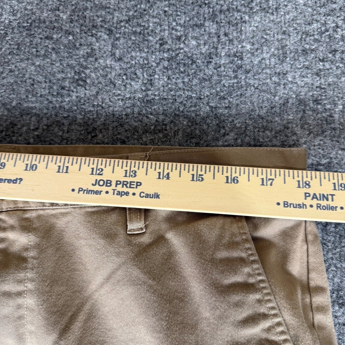 RVCA Weekend Fit Khaki Shorts Mens 36 Casual Chino Cotton Stretch Skate Grunge