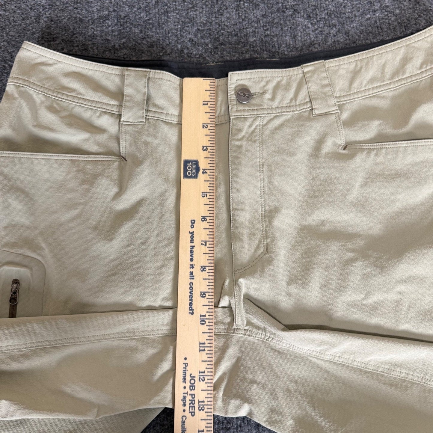 Outdoor Research Hiking Cargo Shorts Mens 38 Beige Trail Outdoor Performance