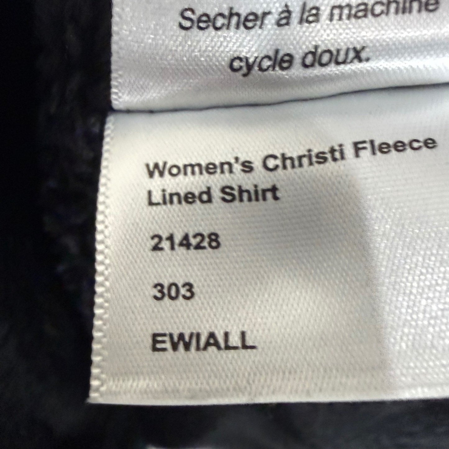 Mountain Khakis Christi Fleece Lined Shirt Jacket Plaid Teal Black Womens Large
