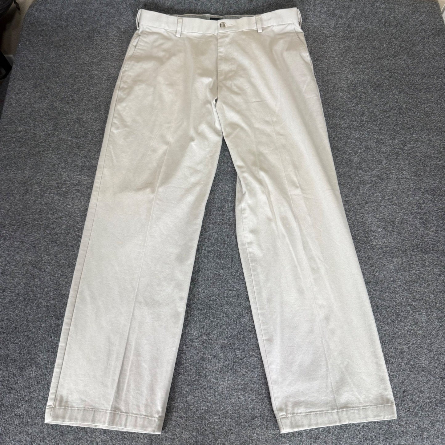 Dockers Relaxed Fit Chino Pants Mens 36x32 Beige Cotton Blend Stretch Khaki