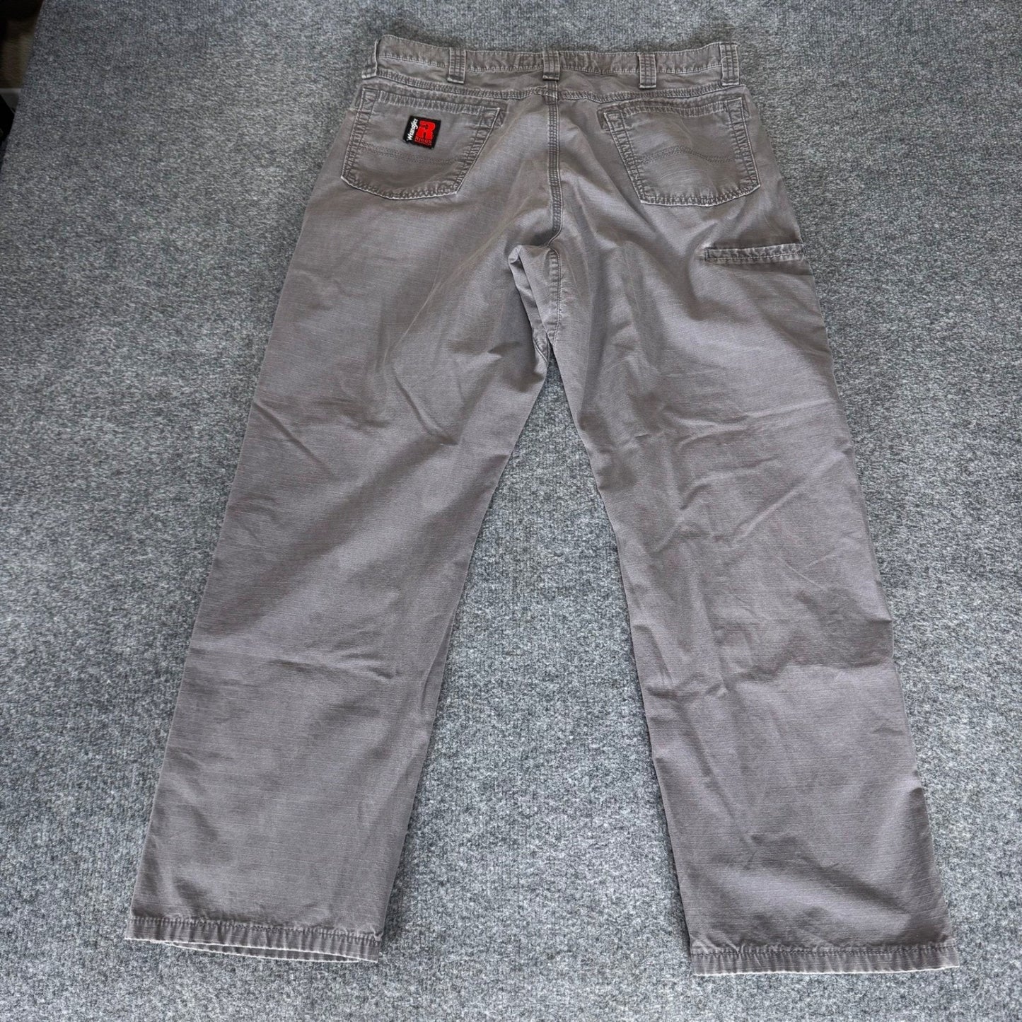 Wrangler Riggs Workwear Pants Mens 36x30 Gray Durable Utility Cargo Jobsite Work
