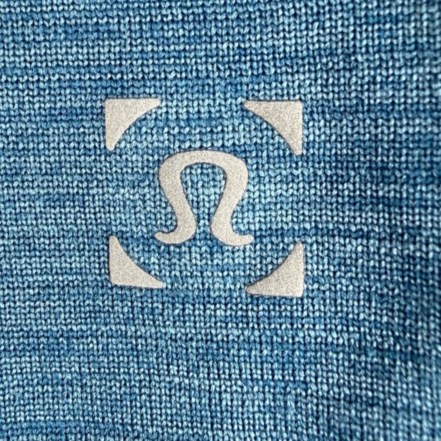 Lululemon Polo Shirt Mens Medium Blue Short Sleeve Athletic Performance Stretch