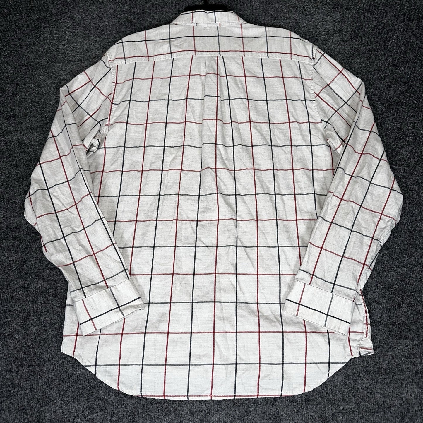 Vans Shirt Mens Large Plaid Long Sleeve Button-Down Skater Pocket Casual Adult