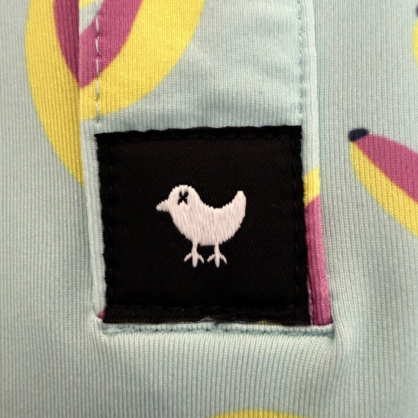 Bad Birdie Mens Large Banana AOP Golf Polo Shirt Short Sleeve Performance Casual