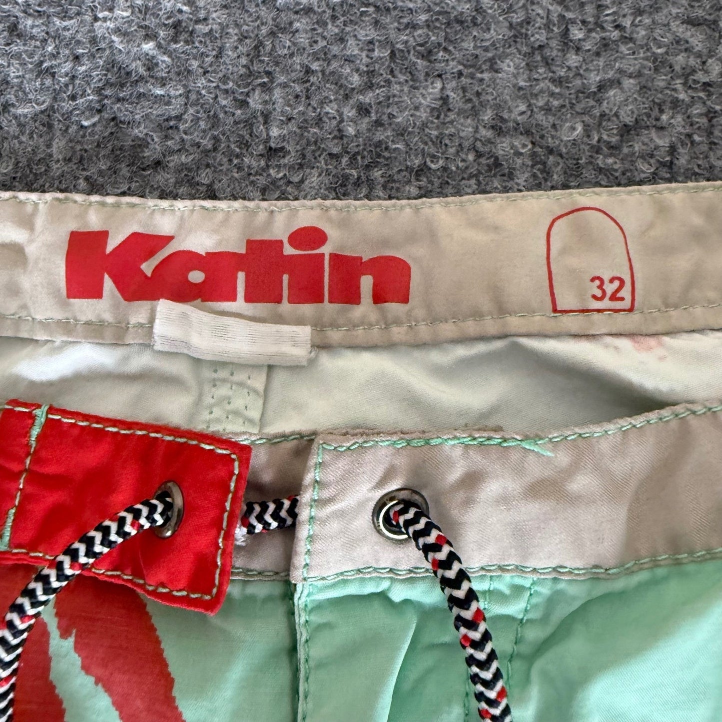 Katin Surf Trunks Mens 32 Palm Tree Swim Shorts Beach Casual Lightweight Summer