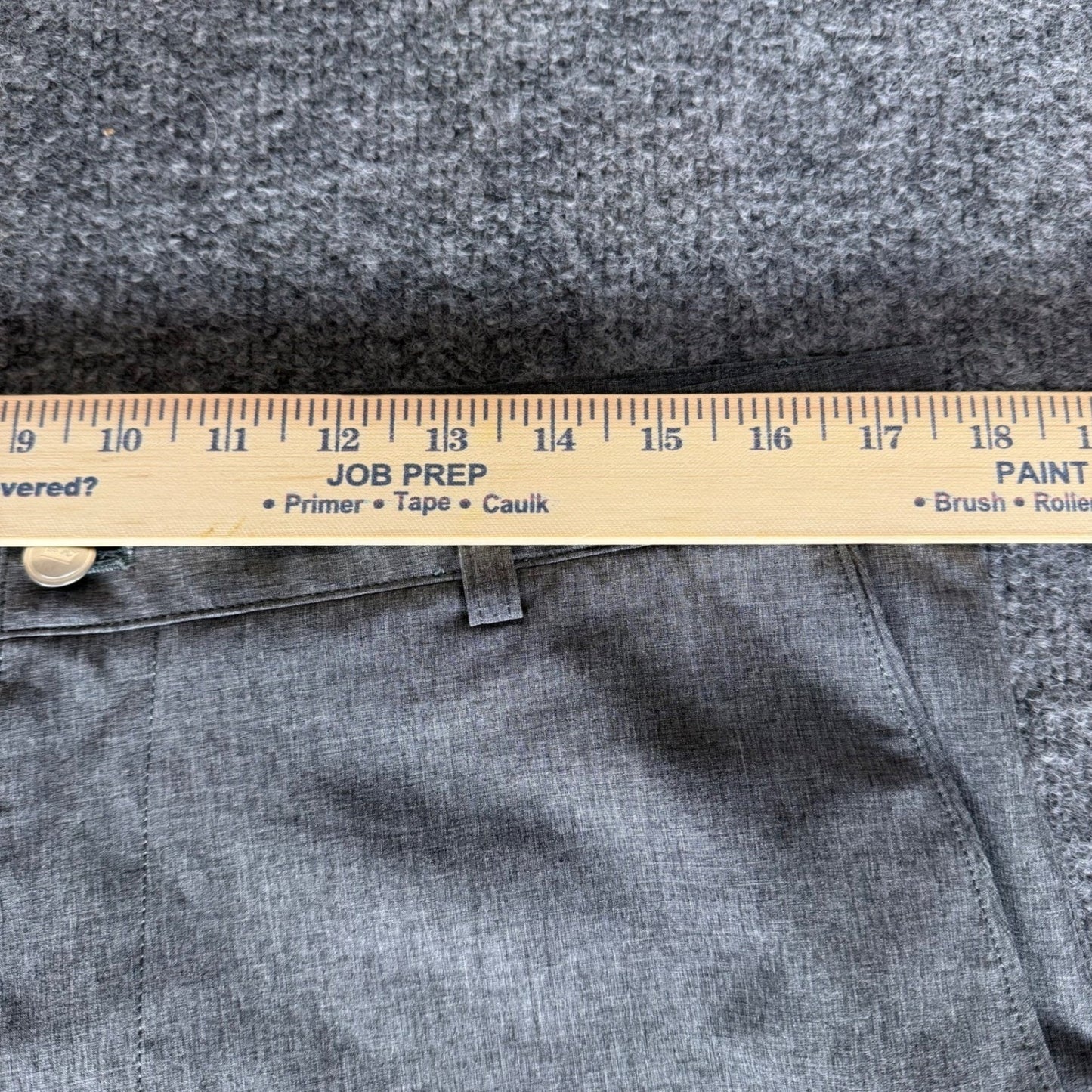 Peter Millar Shackelford Mens 35 Grey Performance Chino Golf Stretch Casual