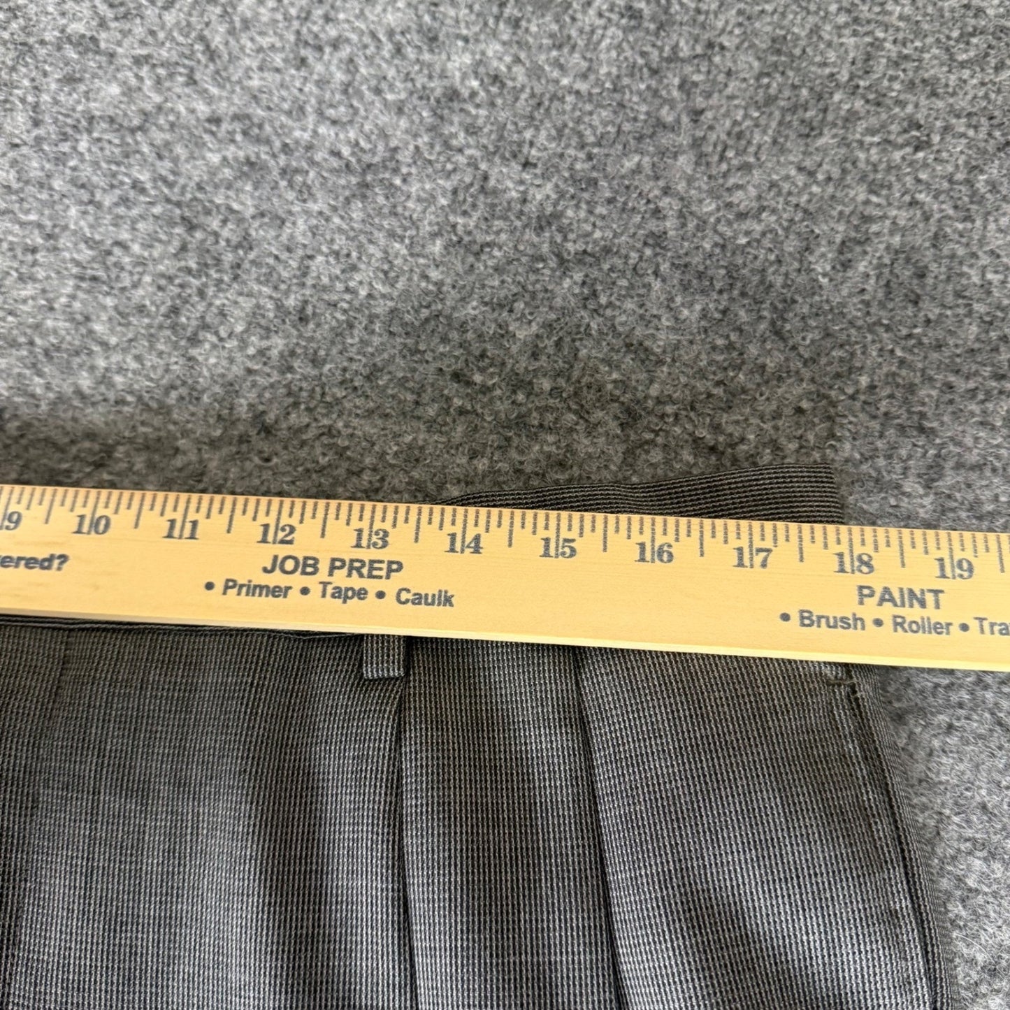 Jos. A. Bank Executive Collection Mens 36x33 Regular Gray 100% Wool Pleated Pant