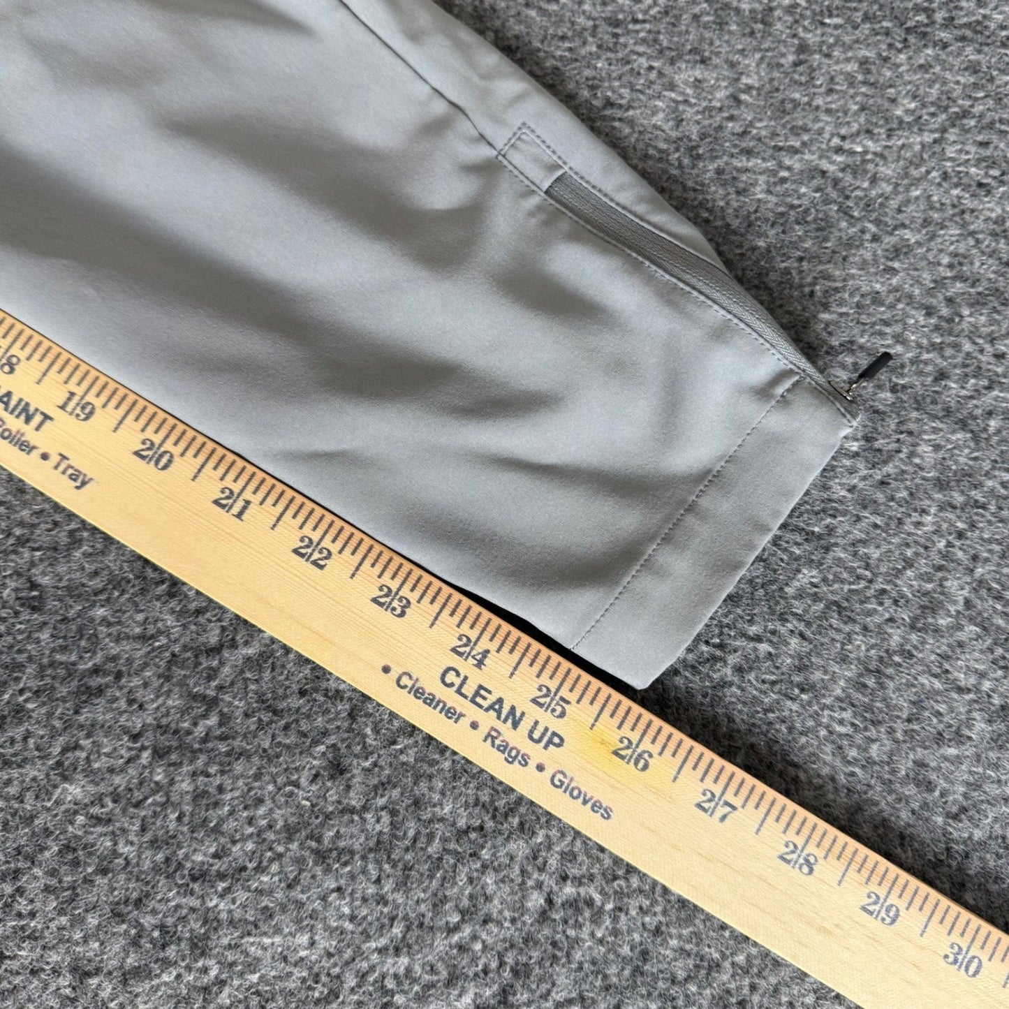 Primo Golf Jogger Pants Mens 30x26 Gray Tapered Zipper Cuff Performance Stretch