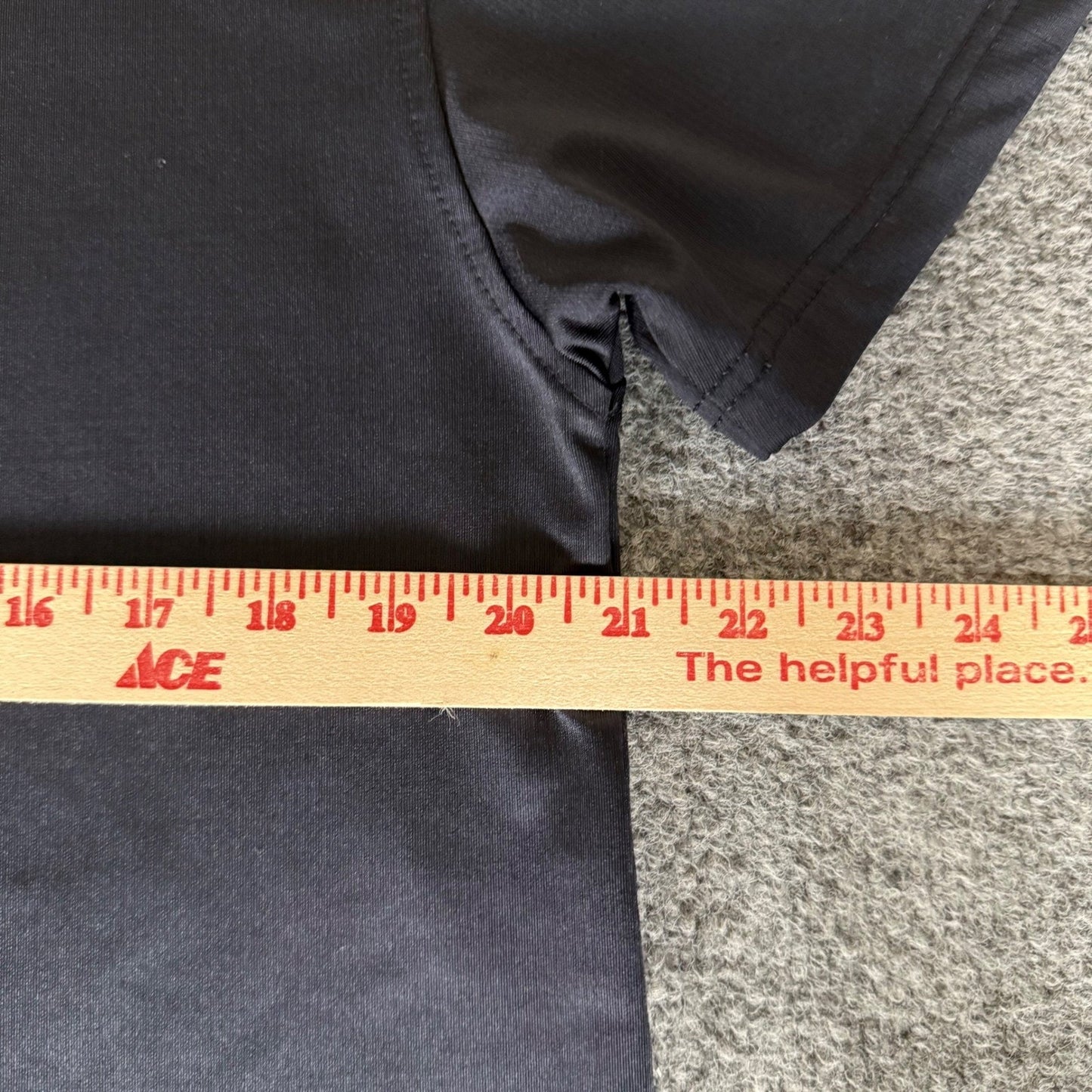 BYLT Stealth Polo Shirt Mens Large Black Band Collar Drop Cut Short Sleeve Golf