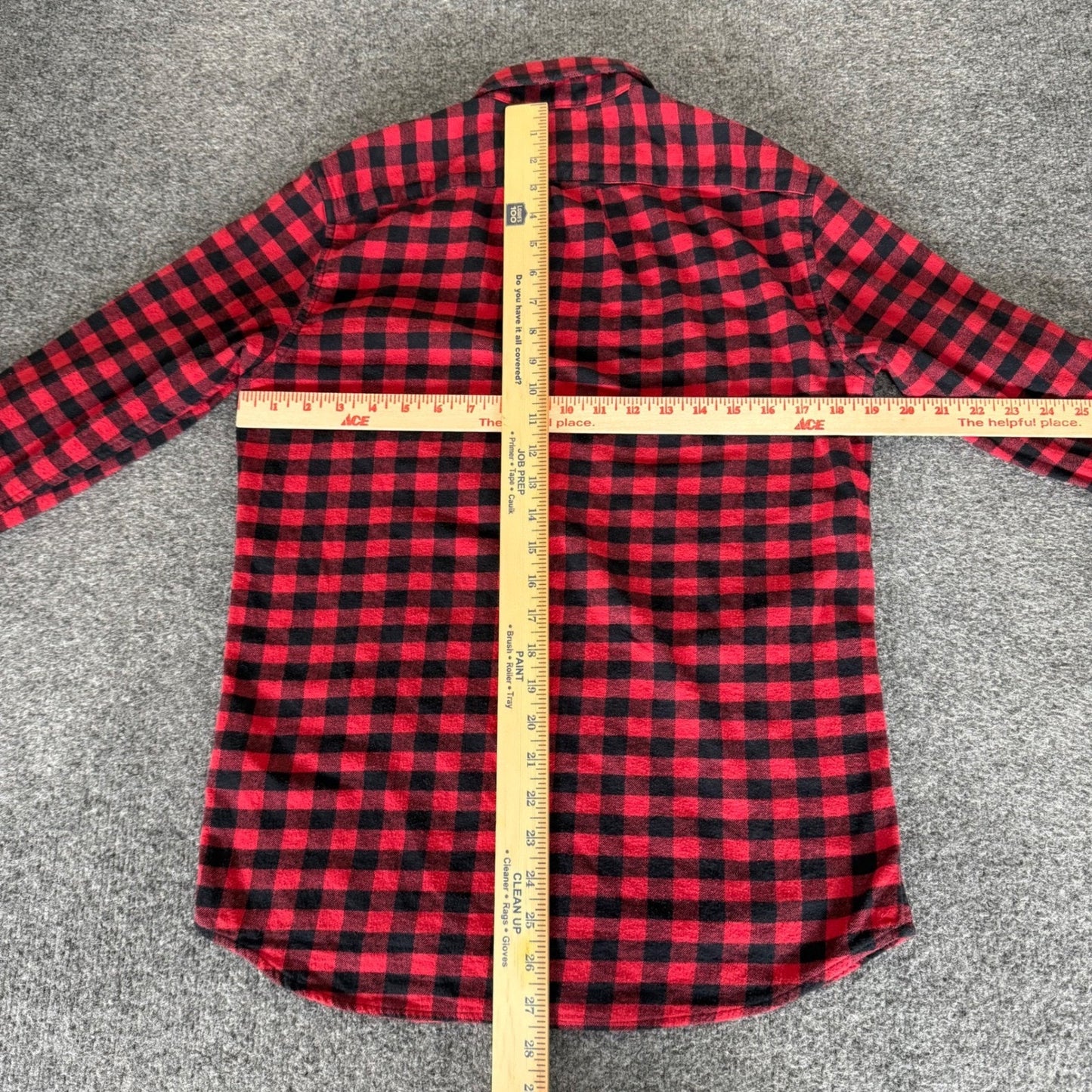 J.Crew Mens Slim Fit Flannel Shirt Red Black Buffalo Check Plaid Small Casual