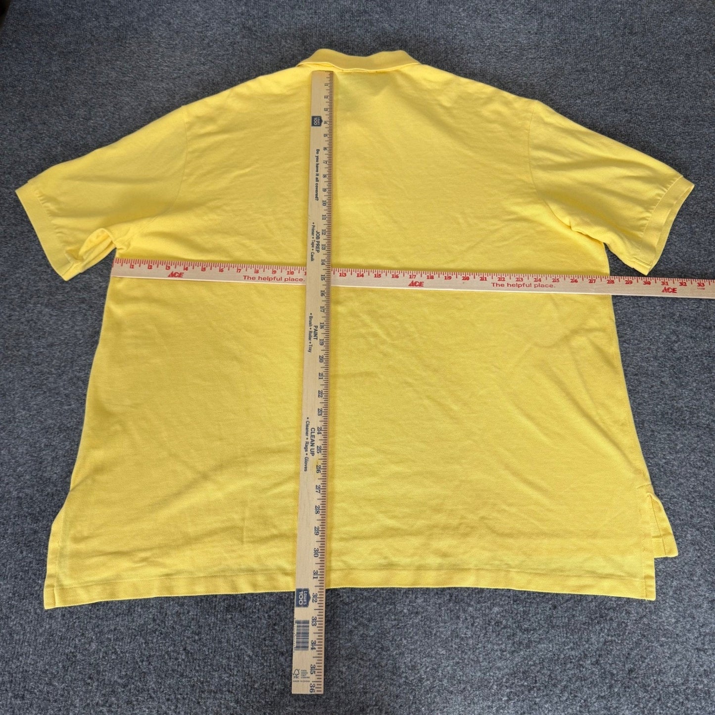 Polo Ralph Lauren Polo Shirt Men 2XB Yellow Short Sleeve Big Tall Casual Classic