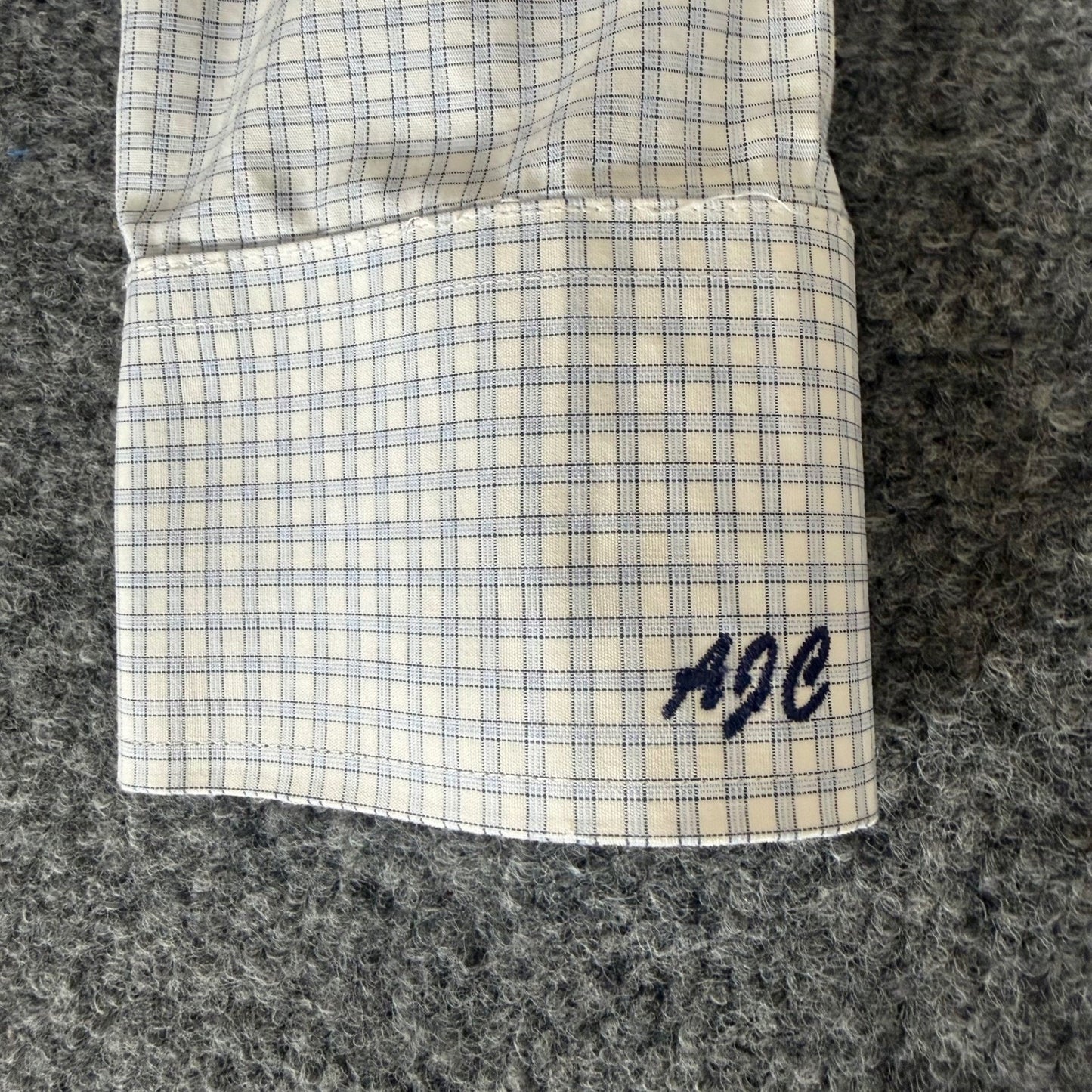 Charles Tyrwhitt Mens 16.5 36 Classic Fit Non-Iron Blue Check Dress Shirt Office
