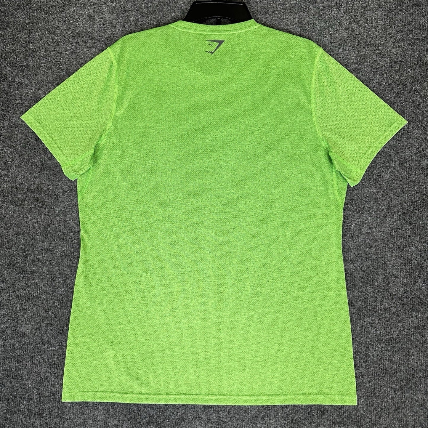 Gymshark Shirt Men Large Green Short Sleeve Crew Neck Stretch Workout Gym Hi Vis
