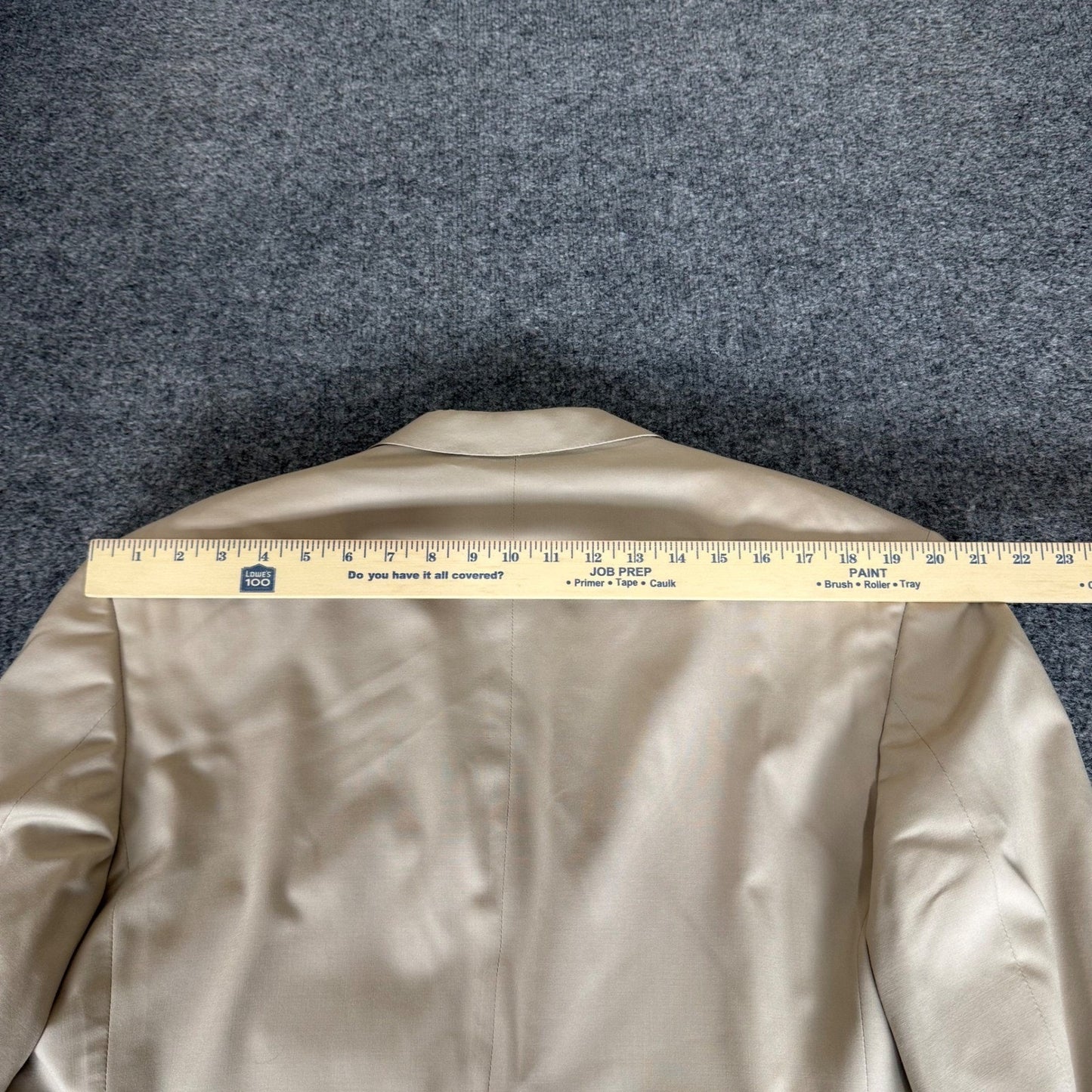 Ralph Lauren Purple Label Douglas Suit Jacket Mens 44L Beige 100% Wool Blazer