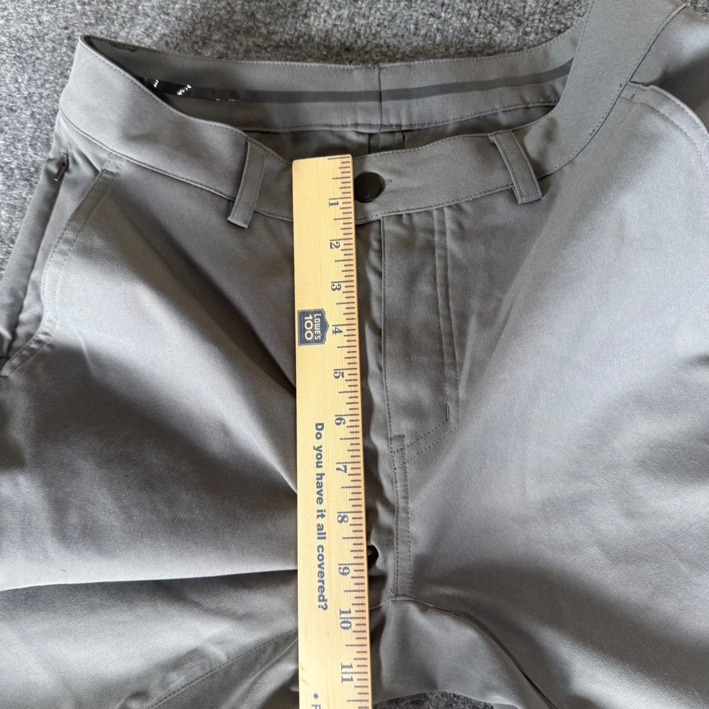 Myles Pants Mens 30x30 Gray Athletic Slim Performance Stretch Casual Everyday