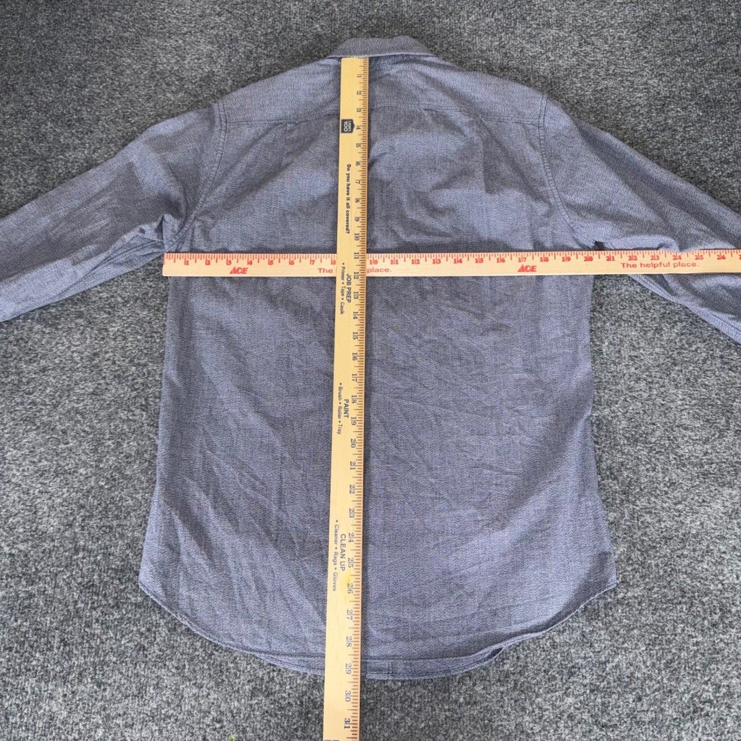 J.Crew Mens Small Blue Cotton Long Sleeve Button Down Shirt Pocket Casual